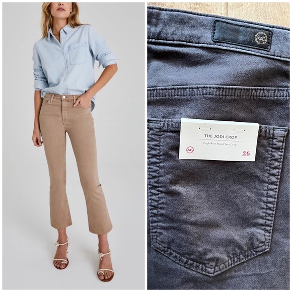 NWT Adriano Goldschmied AG Jodi Flare Crop Jeans - Picture 1 of 10